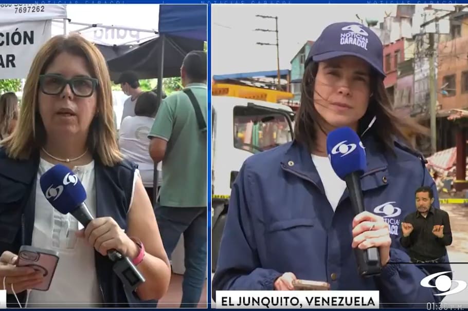 Beatriz Adrián y Andreína Solórzano.