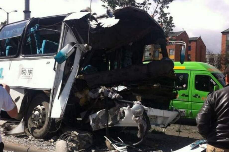 Siete personas resultaron heridas en accidente de tránsito en el occidente de Bogotá