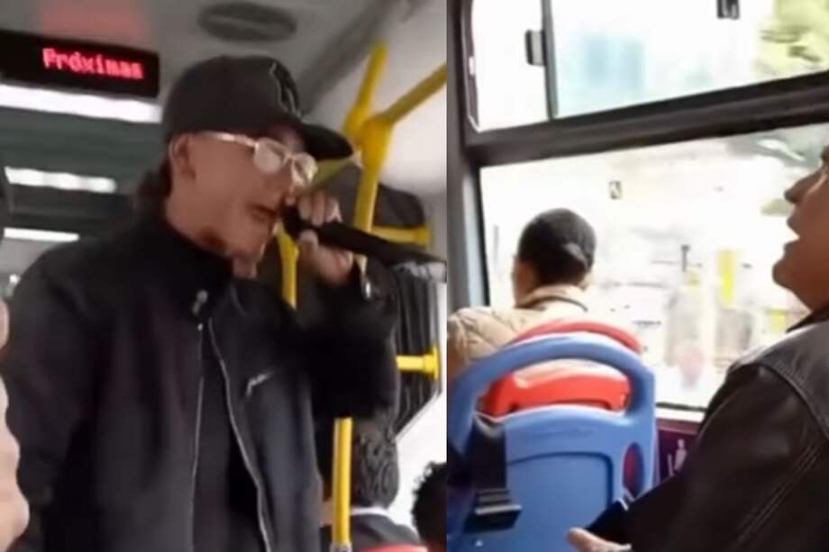 Un usuario de la tercera edad no aguantó el ruido de un artista callejero en el transporte.