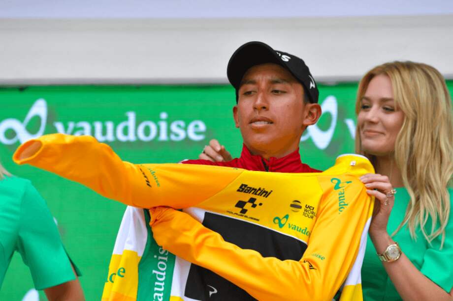 El colombiano demostró su mejoría en la crono. / Team Ineos