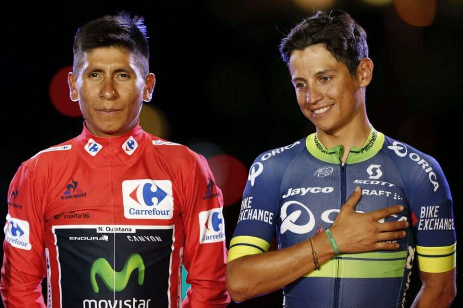Nairo Quintana y Esteban Chaves dentro del top 10 mundial. Foto: AFP