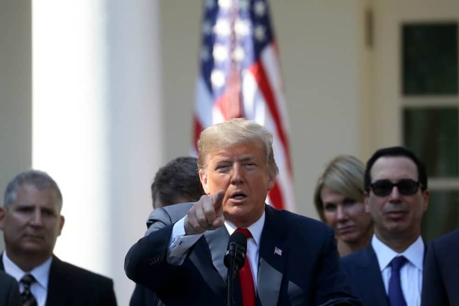 Donald Trump, presidente de Estados Unidos. / Bloomberg.