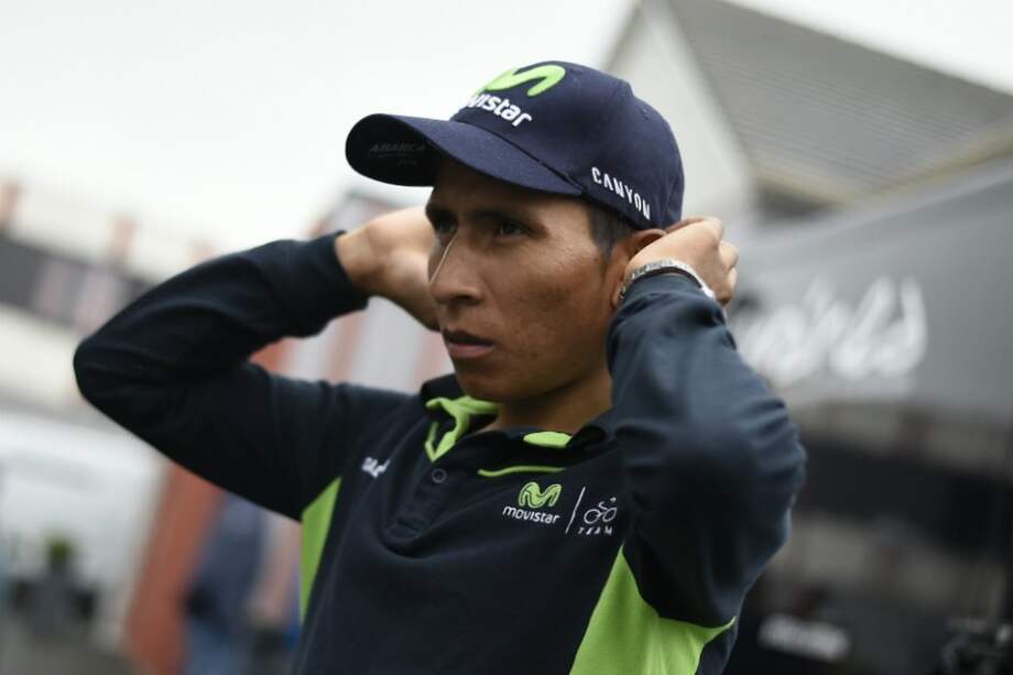 Nairo Quintana, lider del Movistar Team. Foto: AFP
