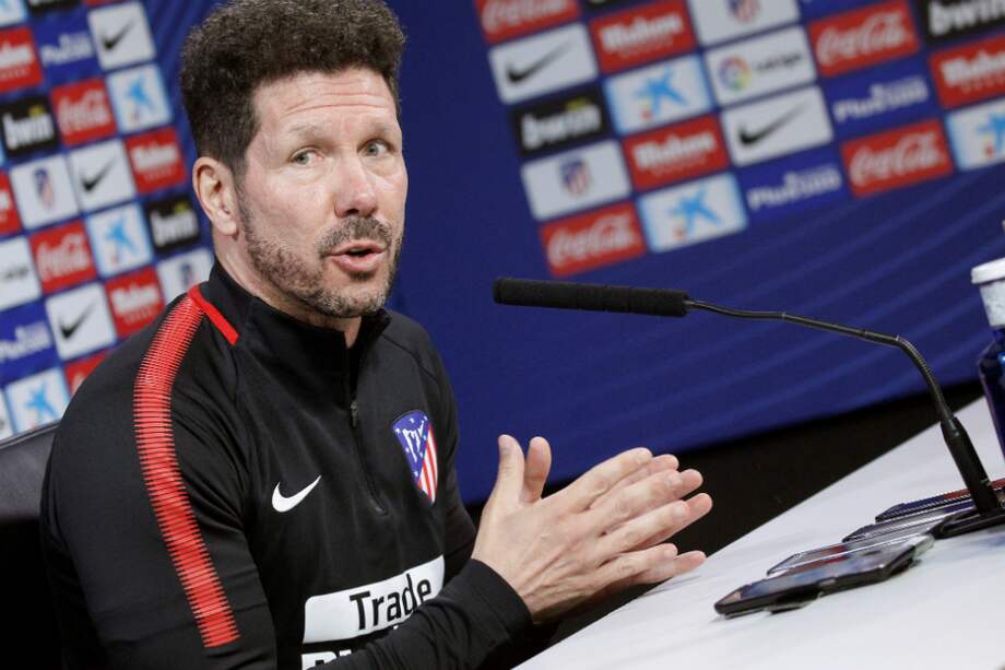 Diego Simeone, entrenador del Atlético de Madrid. / EFE