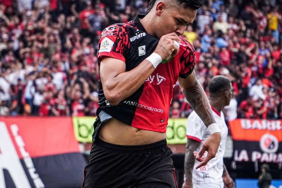 Jaime Peralta, autor del primer gol de Cúcuta Deportivo contra América de Cali.