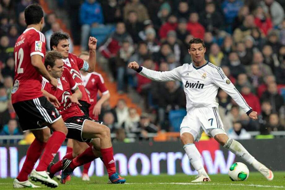 Cristiano Ronaldo anotó tripleta en la victoria 4-0 sobre Celta con la que clasificaron a cuartos de copa del Rey. / EFE