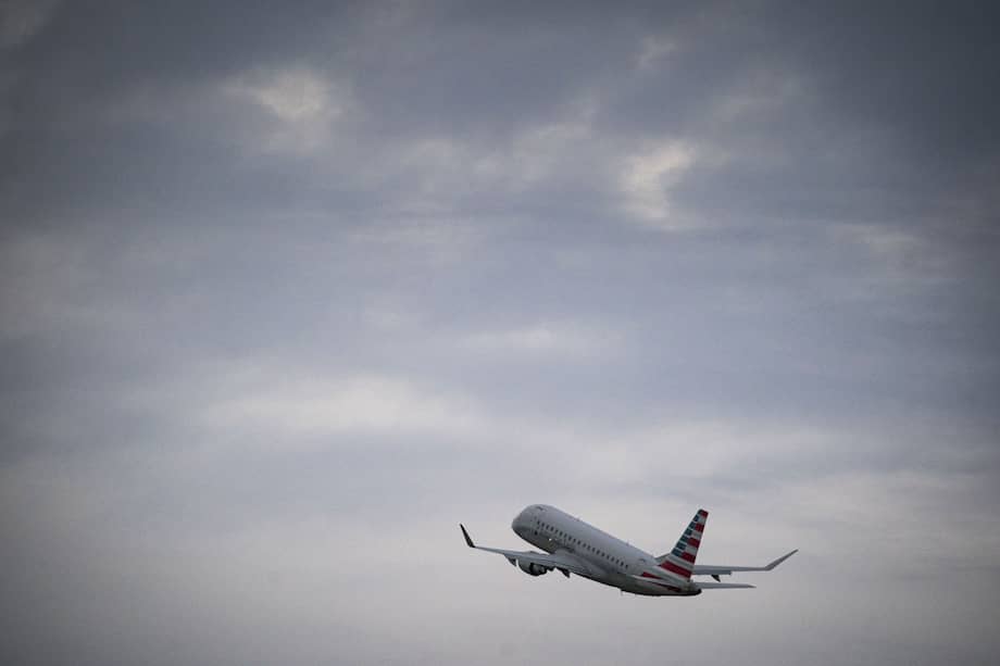 Imagen de referencia de un avión que despegó desde un aeropuerto en Estados Unidos.