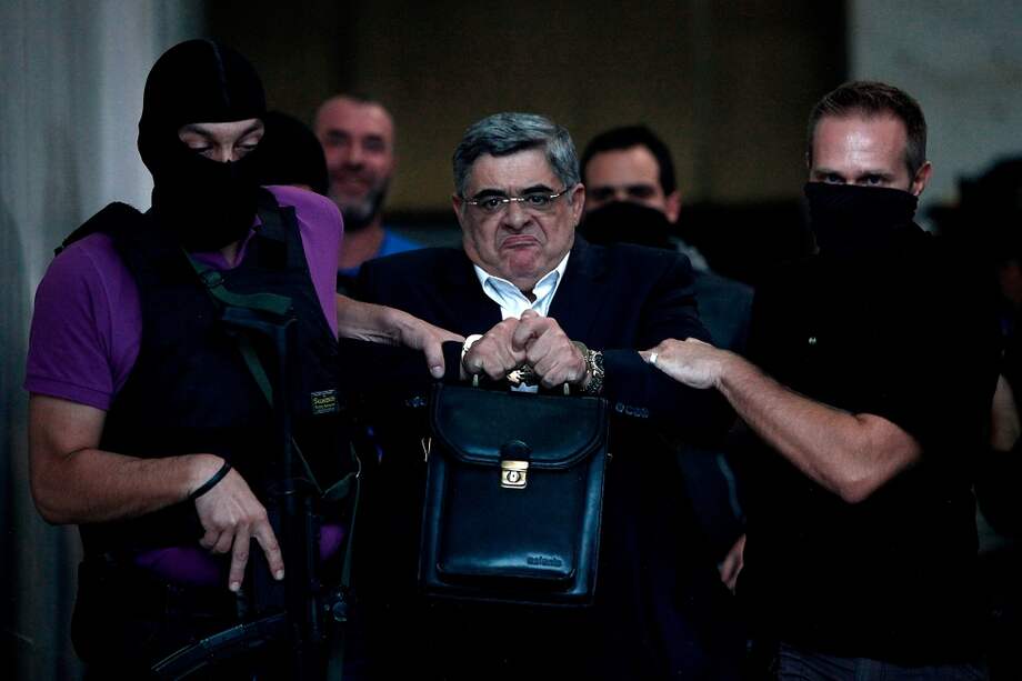 Nikos Michaloliakos, líder de Amanecer Dorado, ha sido detenido varias veces; aquí en 2013.