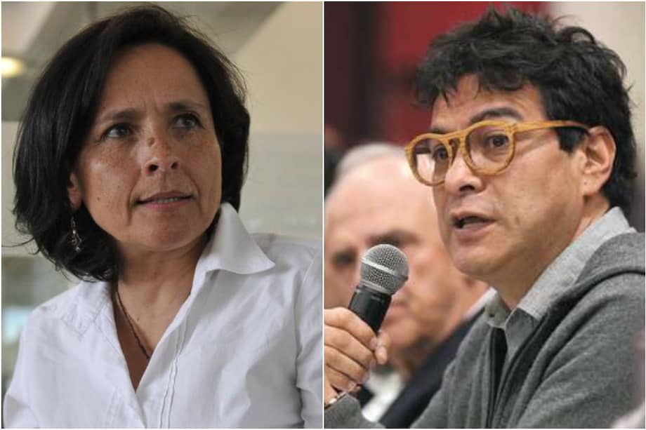 Luz Marina Monzón, directora de la Unidad de Búsqueda de Desaparecidos, y Danilo Rueda, alto comisionado para la Paz.