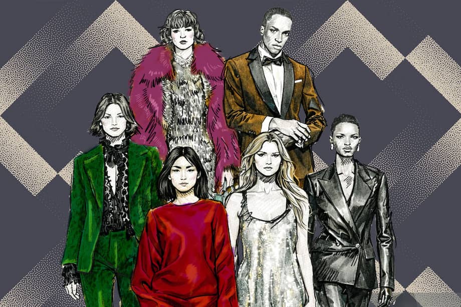 Los tonos café y borgoña son una de las tendencias con más fuerza. / Ilustración Eder Leandro Rodríguez