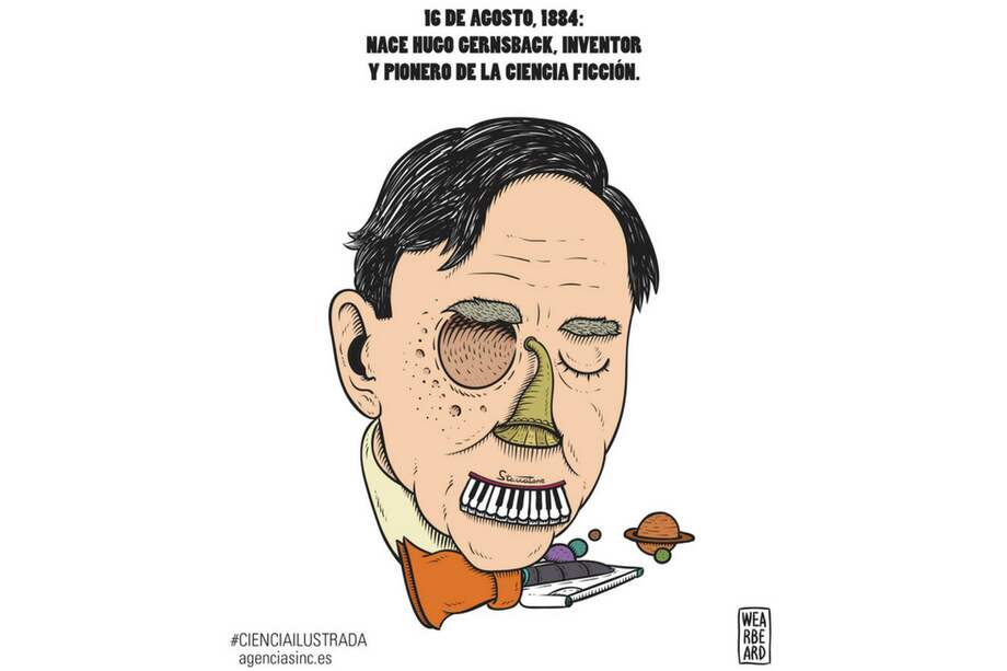 Hace 134 años nació Hugo Gernsback, escritor pionero de este género de ciencia ficción. / Agencia Sinc / Wearbeard