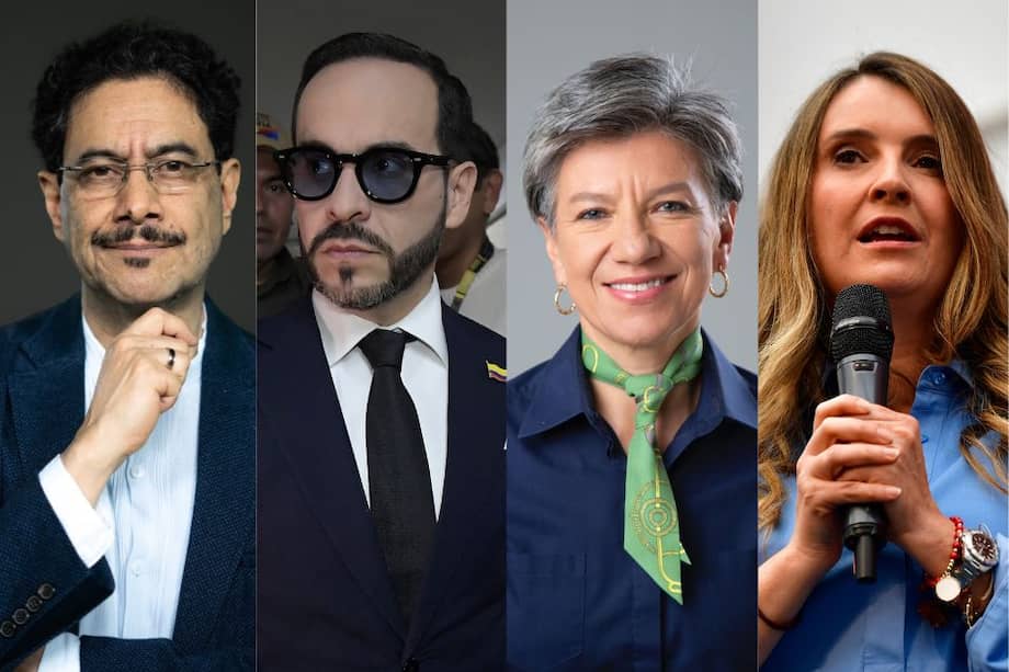 De izquierda a derecha: Iván Cepeda, Abelardo De La Espriella, Claudia López y Paloma Valencia.