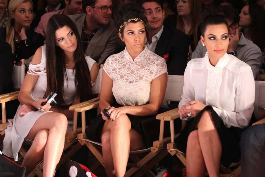 Kendall Jenner, Kourtney y Kim Kardashian. / AFP