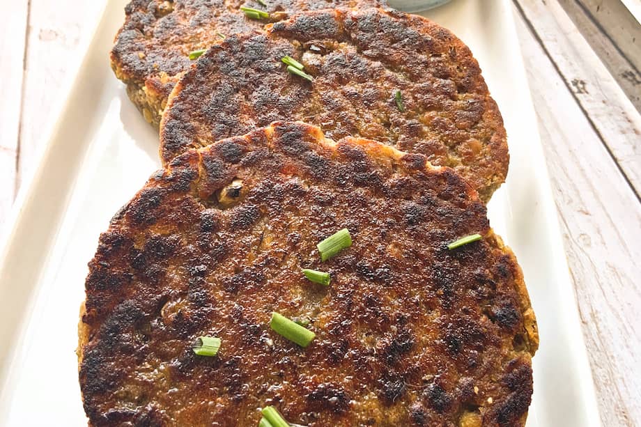 Así queda la preparación de las hamburguesas de lenteja. Diana León @cocinableysaludable / www.cocinable.com