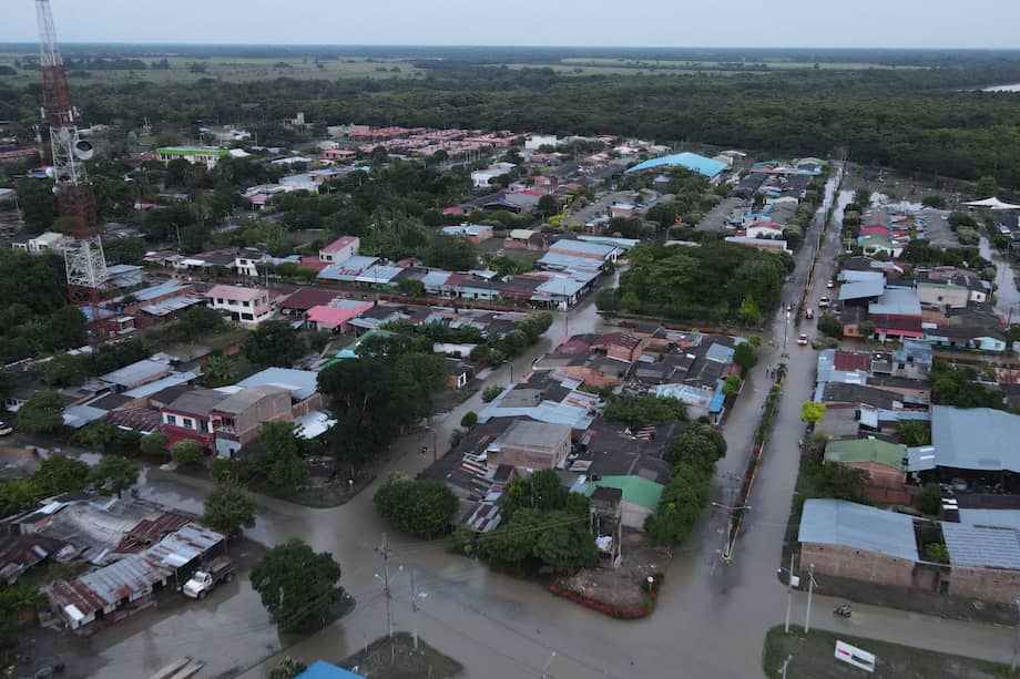 Uno de los municipios más afectados en Casanare fue San Luis de Palenque, donde más del 80 % del casco urbano resultó inundado.