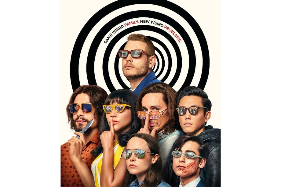 En 'The Umbrella Academy' algo alteró la línea temporal y la familia Hargreeves acabó en 1963. Tienen la misión de evitar que el fin del mundo llegue en plena Guerra Fría.