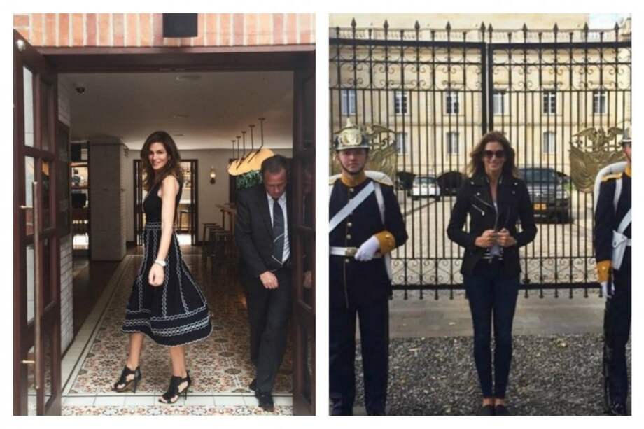Así fue el día de Cindy Crawford en Bogotá