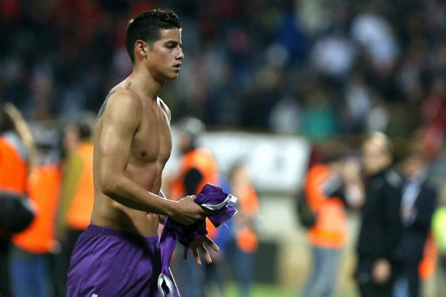 El colombiano James Rodríguez tras el encuentro de Real Madrid en la Copa del Rey. / EFE