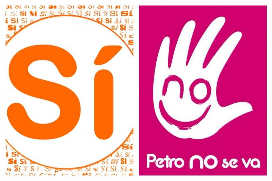 El logo de la campaña a favor de la revocatoria / Archivo Particular Logo para refrendar el gobierno de Petro / Archivo Particular