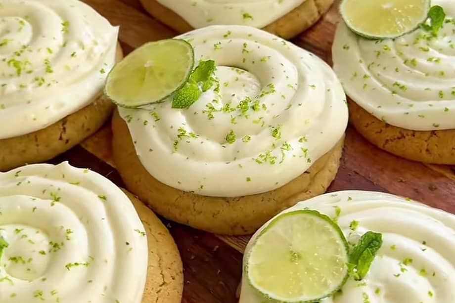 Disfruta de estas galletas de pie de limón con un té negro o blanco.