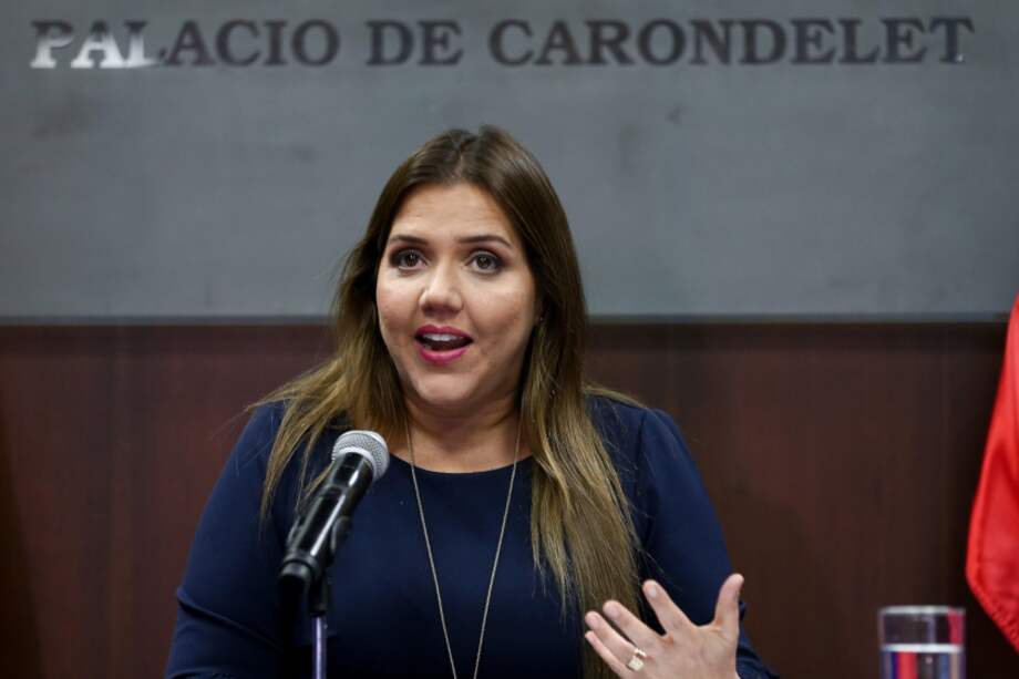 La vicepresidenta de Ecuador, María Alejandra Vicuña. / EFE