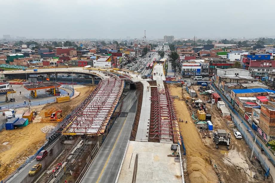 Obras del puente de Venecia, en el tramo 1 del proyecto Av. 68.
