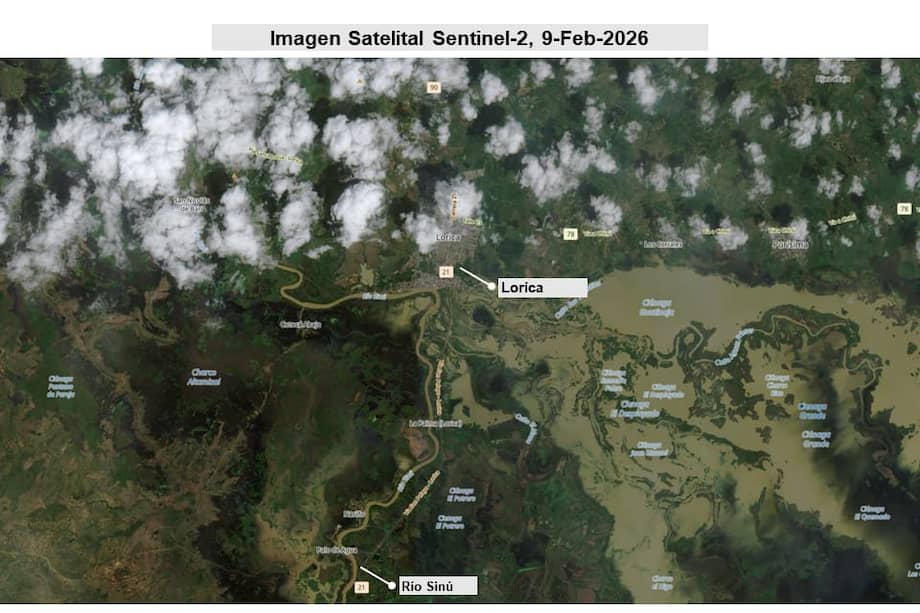 Lorica es uno de los municipios más afectados con las inundaciones.