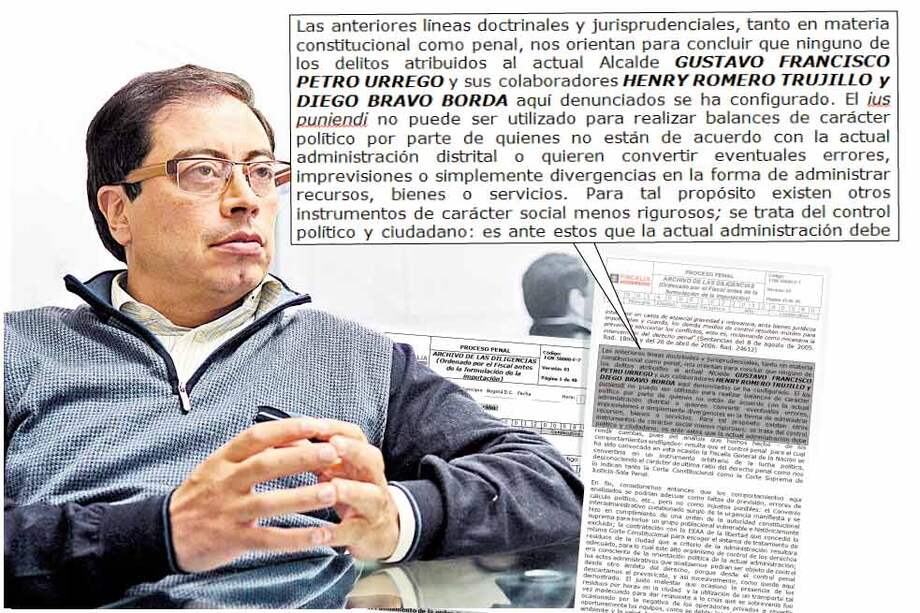 Petro fue destituido por la Procuraduría, pero regresó gracias a unas medidas cautelares. / Archivo