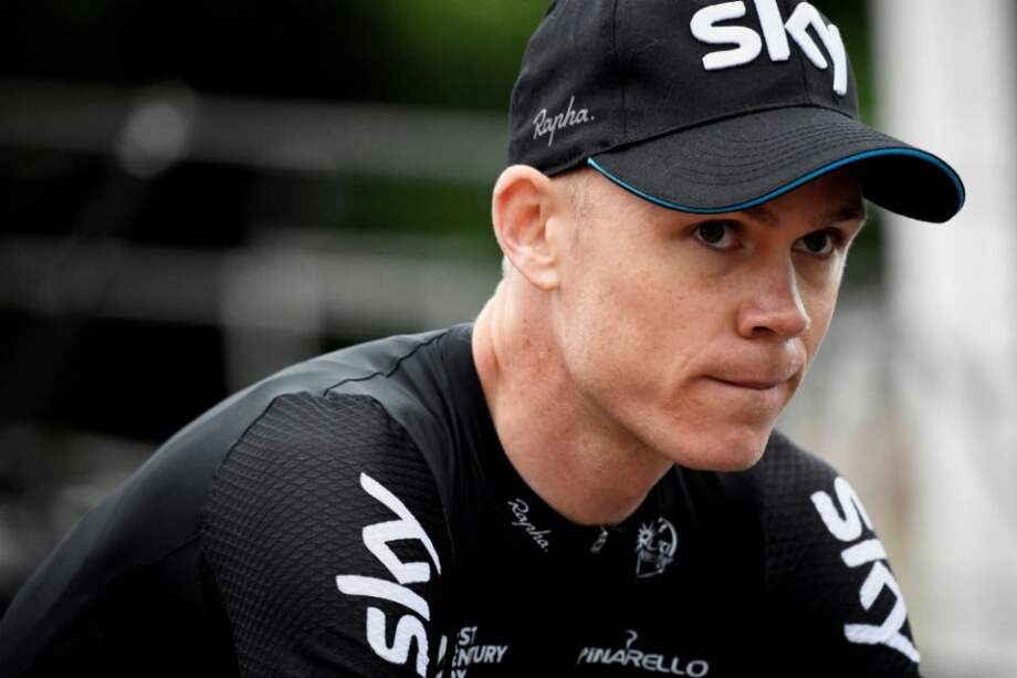 Chris Froome líder del equipo SKY. Foto: AFP