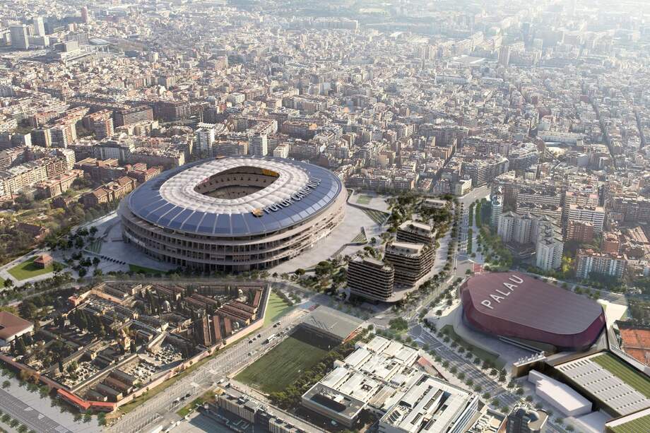 Así sería el nuevo estadio del Barcelona.