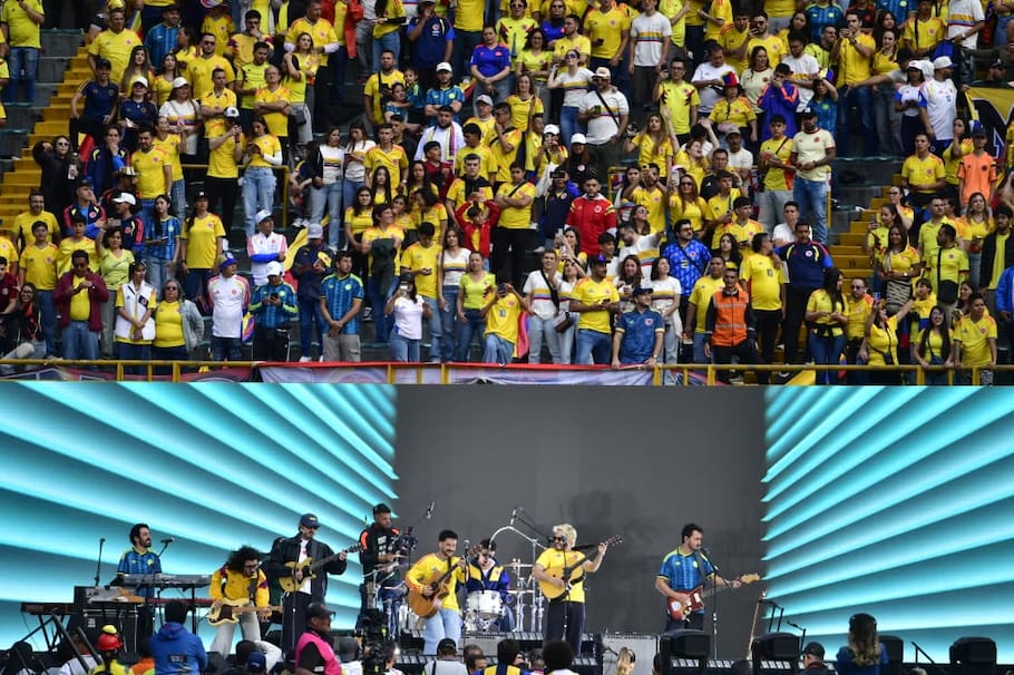 Morat y Camilo en la despedida a la selección Colombia antes del Mundial 2026.