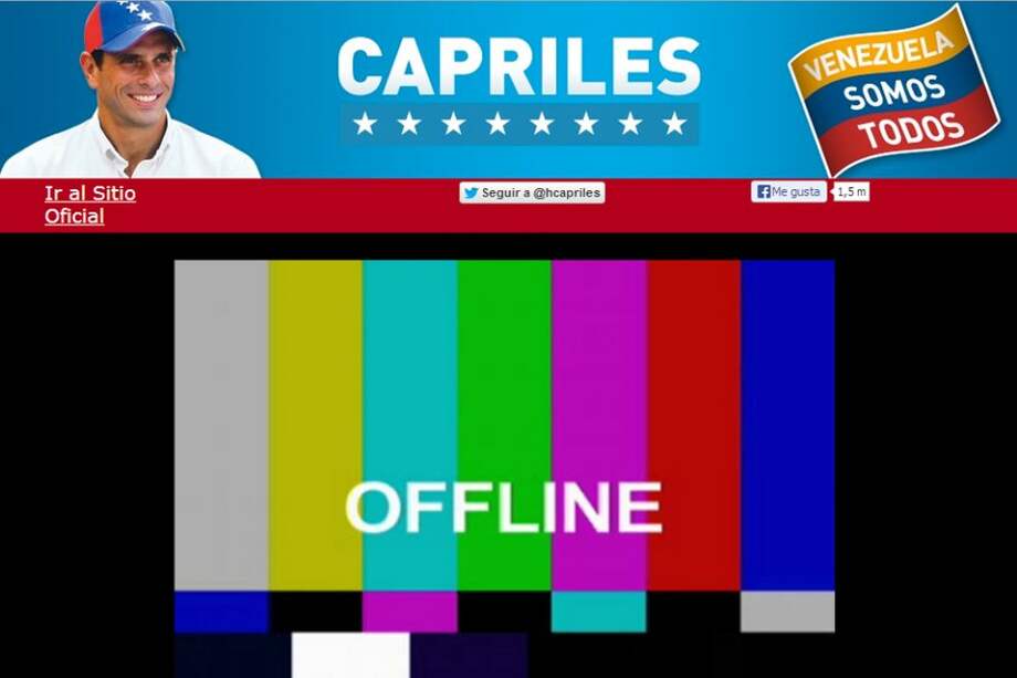 Imagen del sitio web www.capriles.tv donde se presentará todos los martes de 11 a 12 de la mañana el nuevo programa de Capriles.