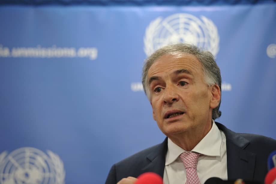 Jean Arnault, exJefe de la Misión de Verificación de la ONU en Colombia, enviado especial del organismo a Bolivia. / ONU