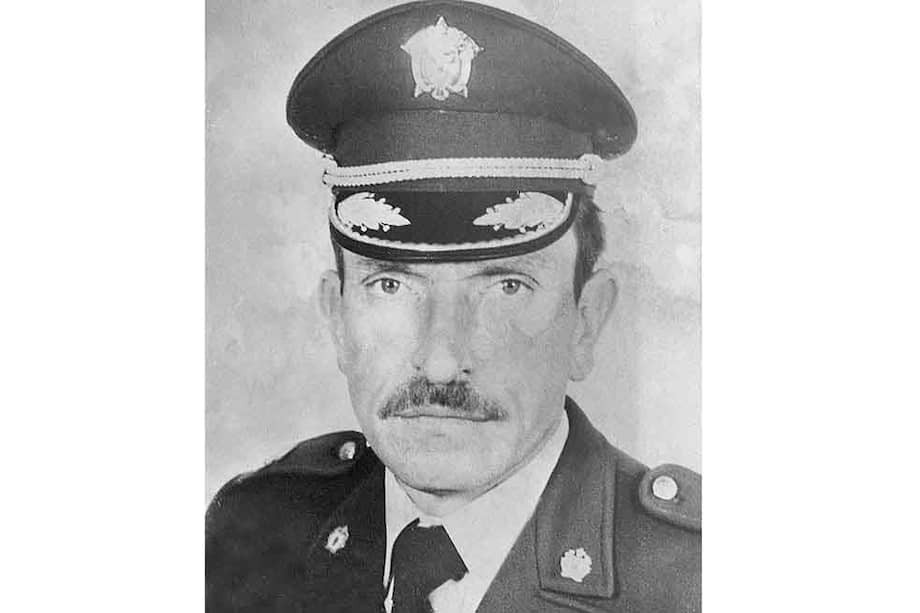El coronel Valdemar Franklin Quintero, asesinado el 18 de agosto de 1989.