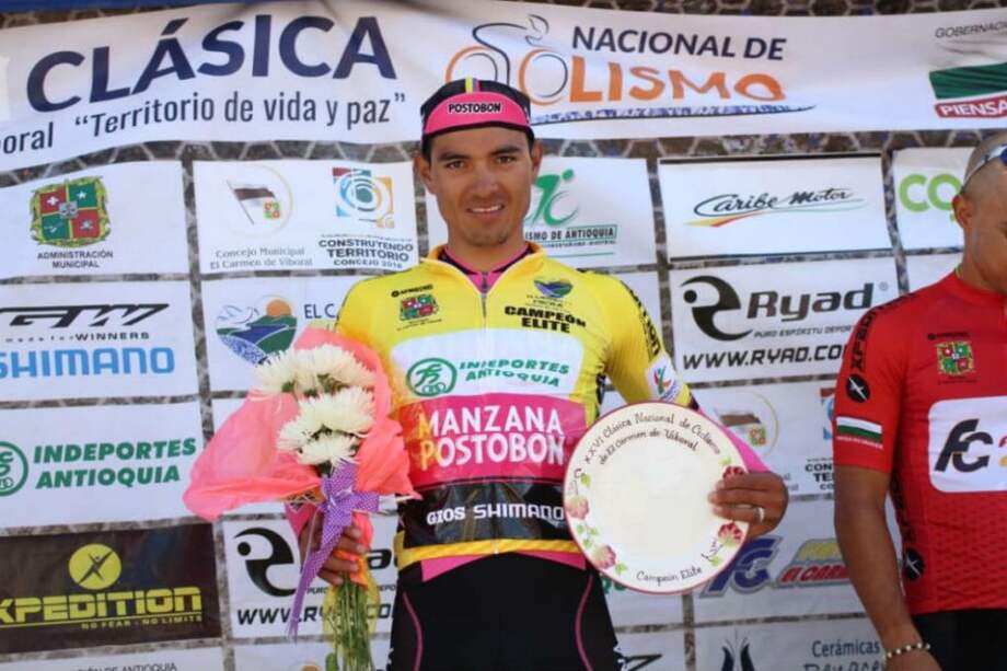 Hernando Bohórquez corrió la temporada pasada con el equipo Manzana Postobón. / FCC