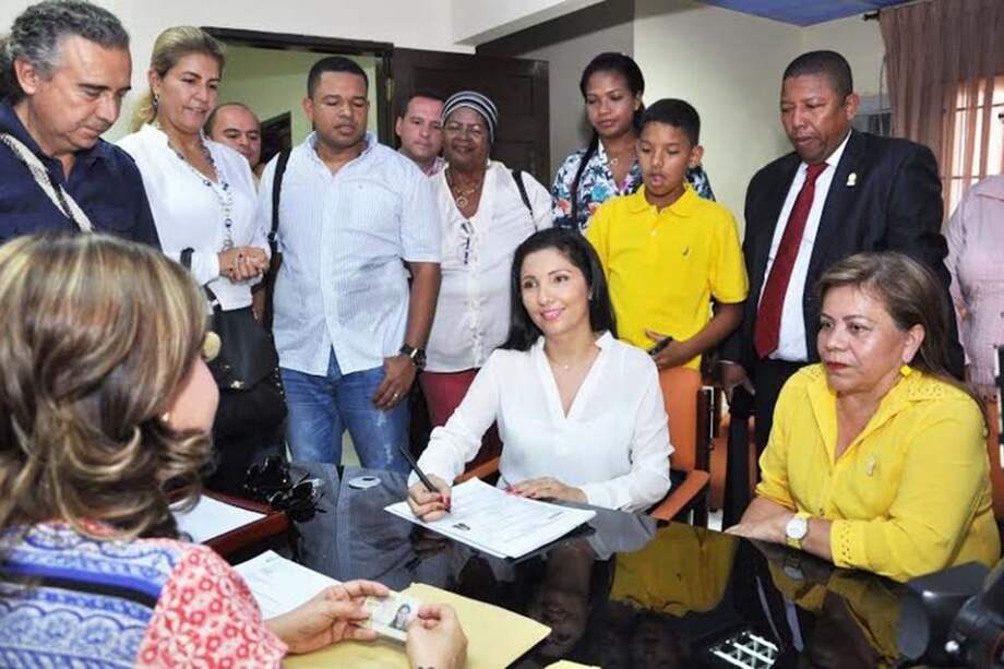 Milene Jaraba, avalada por Opción Ciudadana, es una de las que lleva la delantera en la puja por la Gobernación de Sucre. / El Heraldo