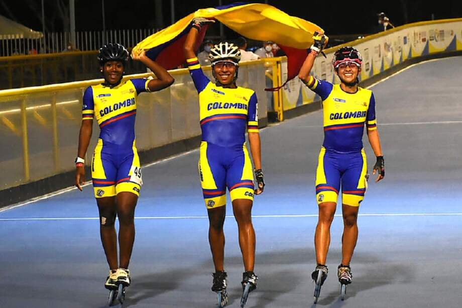 De los 32 deportistas colombianos participantes en Ibagué, 16 han ganado títulos en los mundiales de patinaje. / Fedepatín