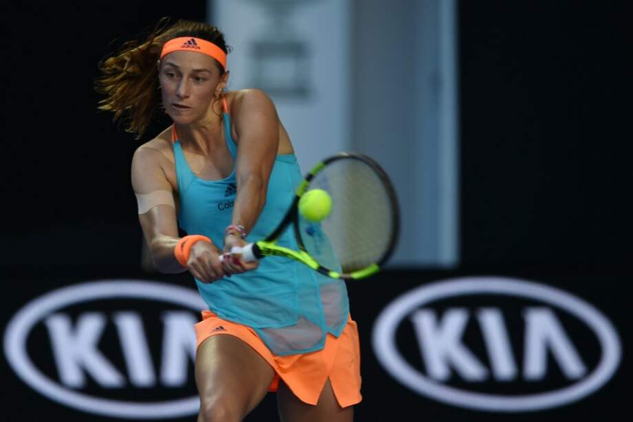 Duque fue superada ampliamente por la rusa Svetlana Kuznetsova. / AFP