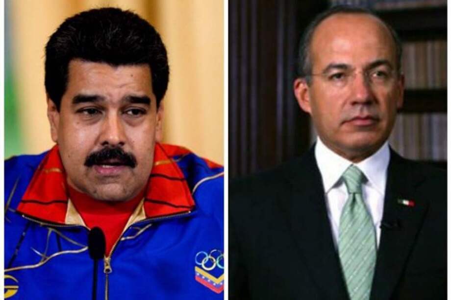 Nicolás Maduro / Felipe Calderón.