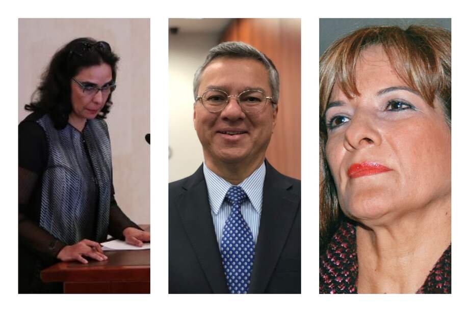 Clara María González, Leonardo Espinosa Quintero y Margarita Cabello, conformaron la primera terna para el cargo de fiscal ad hoc. / Colprensa, U. Arboleda y Cortesía.