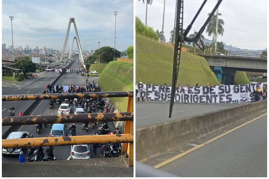 Los hinchas se han tomado las principales vías en Pereira.