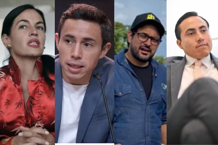 Sofía Gaviria, Cristian Avendaño, Carlos Parra y Richard Aguilar.