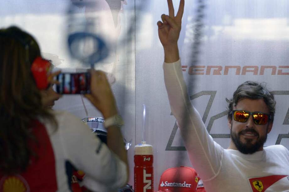 Fernando Alonso en Abu Dabi. Foto: AFP