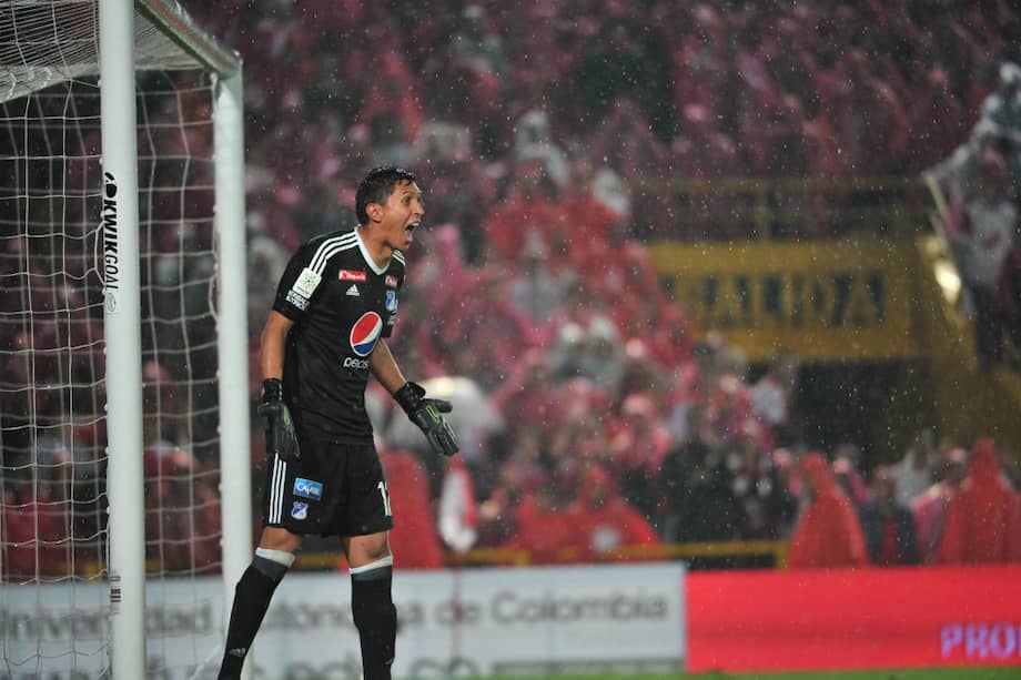 En 2017 jugó 16 partidos y alternó el arco azul con el uruguayo Nicolás Vikonis. / Óscar Pérez-Archivo EL Espectador