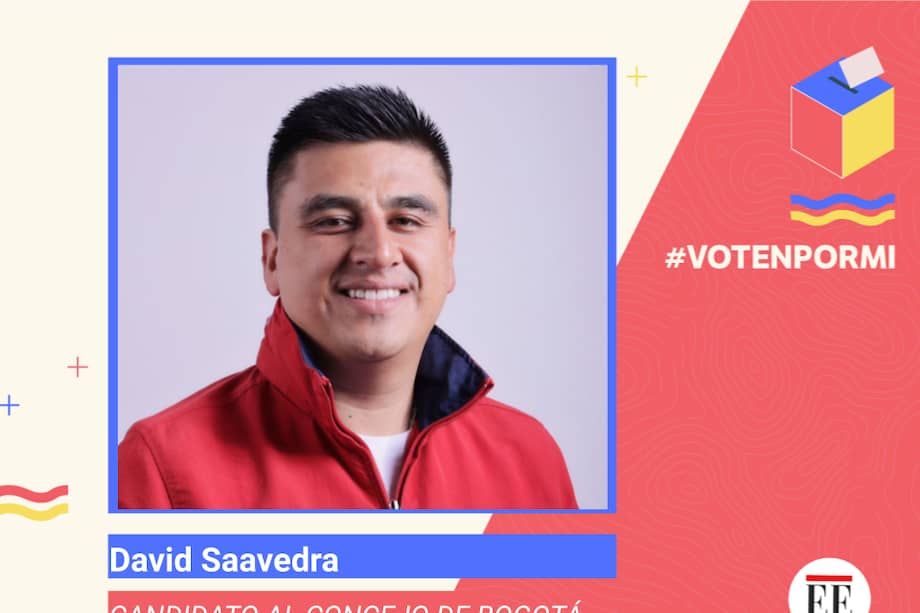 David Saavedra, candidato al Concejo de Bogotá.