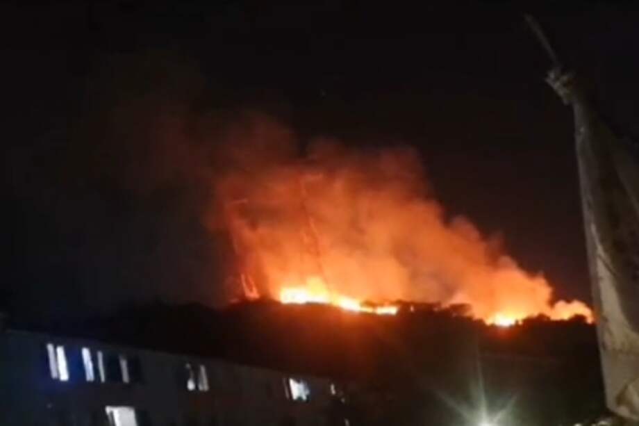 El incendio se presentó en horas de la noche del martes 5 de marzo, en el sector de Chimitá.