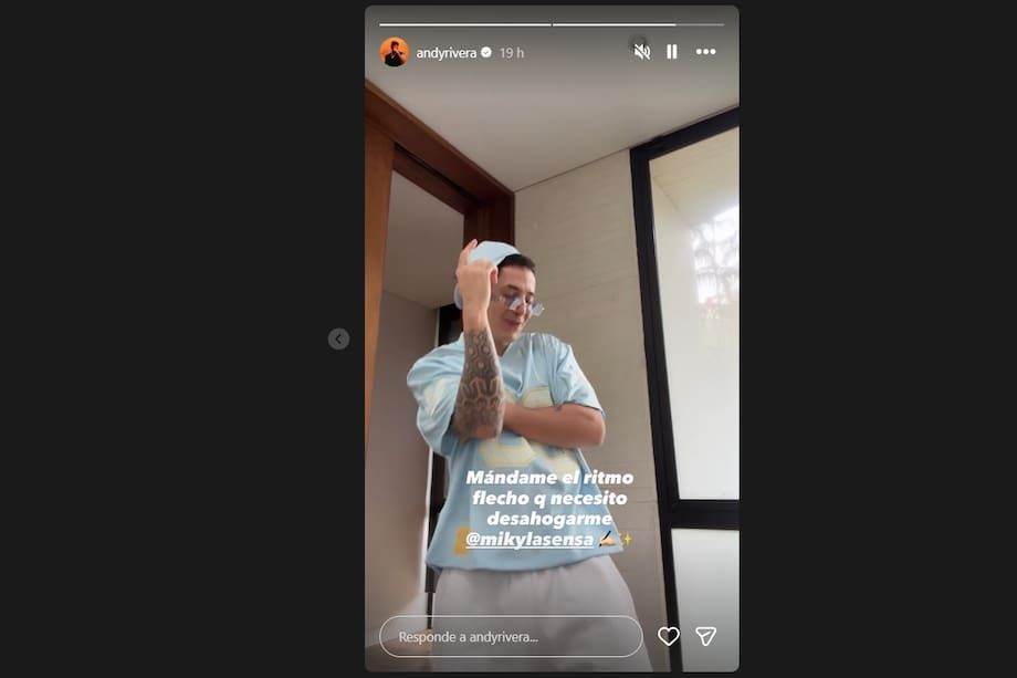 Esta fue la publicación de Andy Rivera que generó rumores entre los seguidores de Lina Tejeiro.