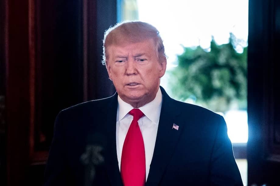 El presidente Donald Trump descartó hoy en la mañana que fuera a tomar represalias militares contra Irán. / EFE