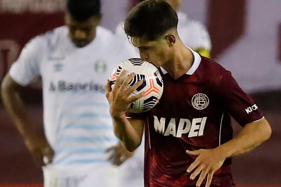 Lanús en su última derrota contra Gremio en la Sudamericana.