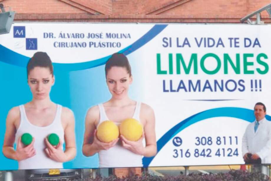 Esta es la valla publicitaria que apareció en Cali hace unos días. En redes sociales fue criticada con dureza por querer impulsar los estereotipos.